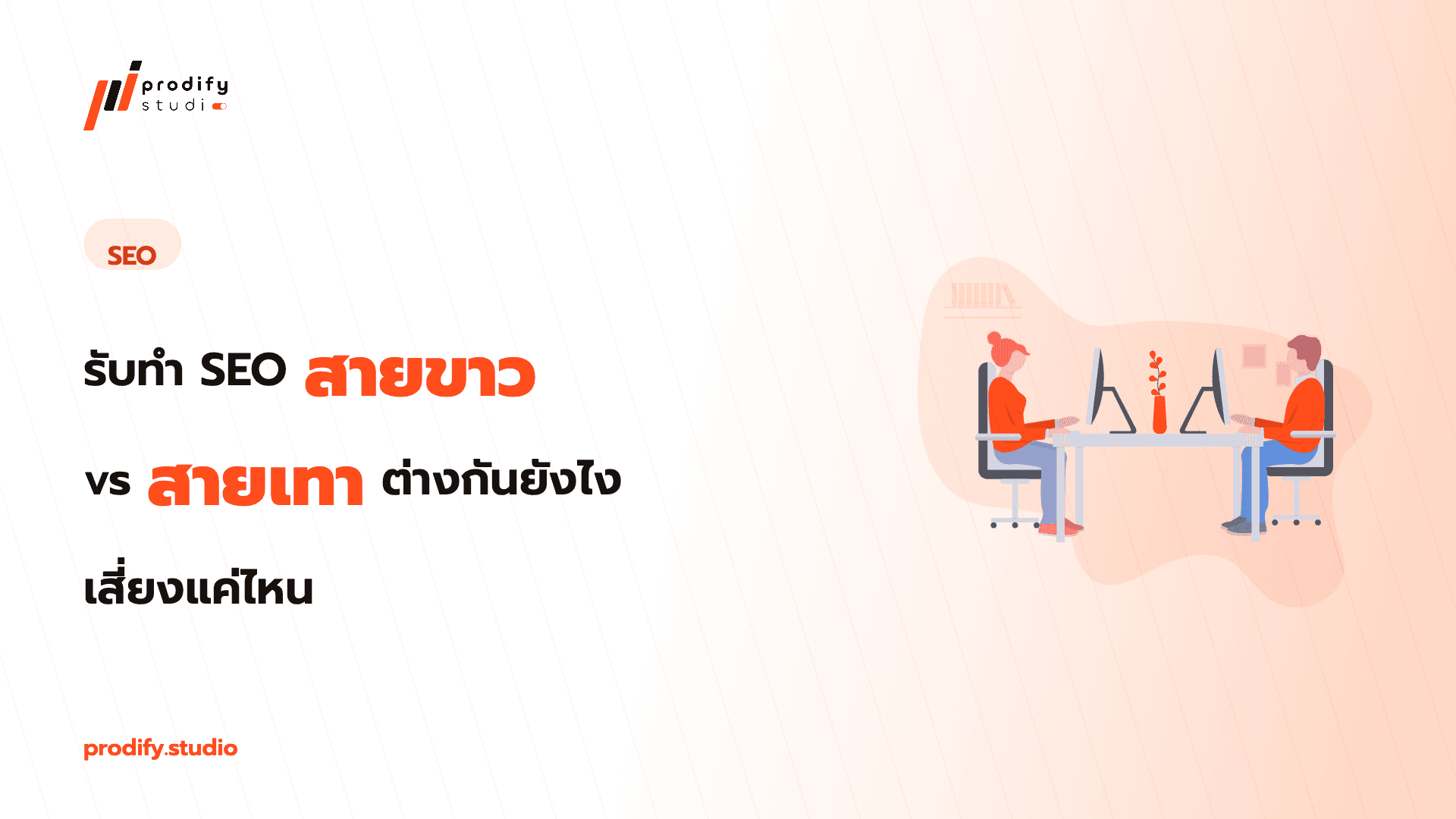 รับทำ SEO สายขาว vs สายเทา ต่างกันยังไง เสี่ยงแค่ไหน
