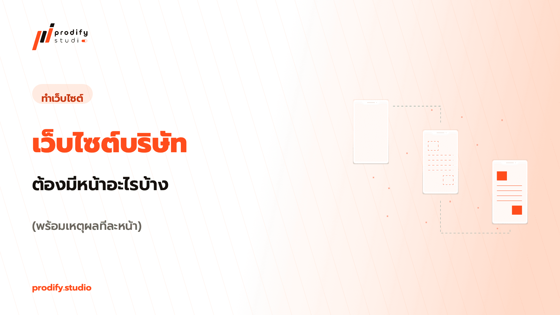 เว็บไซต์บริษัท ต้องมีหน้าอะไรบ้าง (พร้อมเหตุผลทีละหน้า)